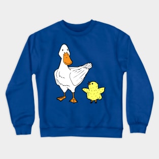 The One With A Chick And A Duck Crewneck Sweatshirt